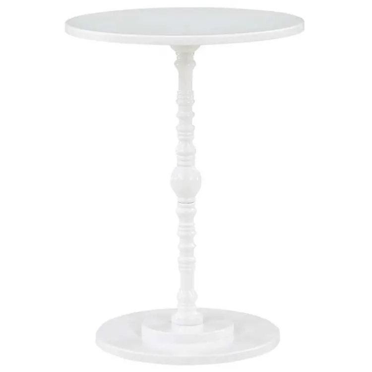 Kirklands Home Santel Spindle Accent Table White Clearance