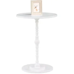 Kirklands Home Santel Spindle Accent Table White Clearance