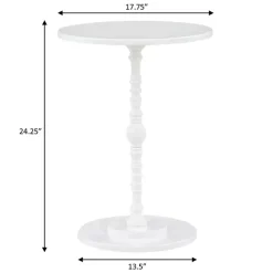 Kirklands Home Santel Spindle Accent Table White Clearance