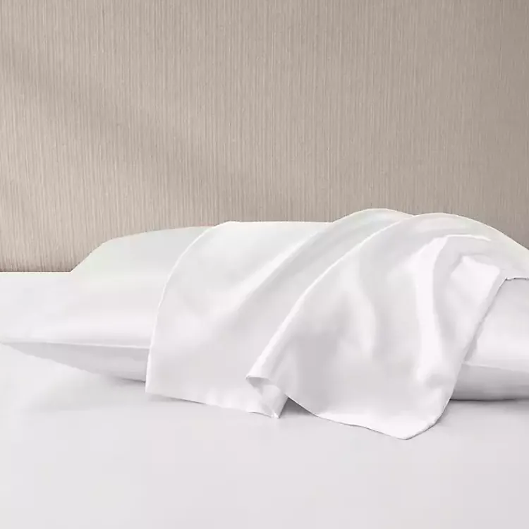 Kirklands Home Satin Standard 2-pc. Pillow Case Set White Sale