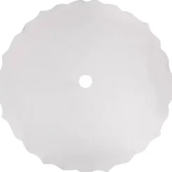 Christmas Tree Skirts & Collars>Kirklands Home Scalloped Christmas Tree Skirt, 48 in. White