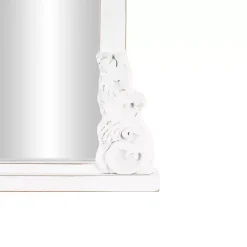 Kirklands Home White Scroll Arched Rectangle Wall Mirror Clearance