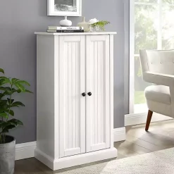 Kirklands Home Seaside Accent Cabinet White Hot