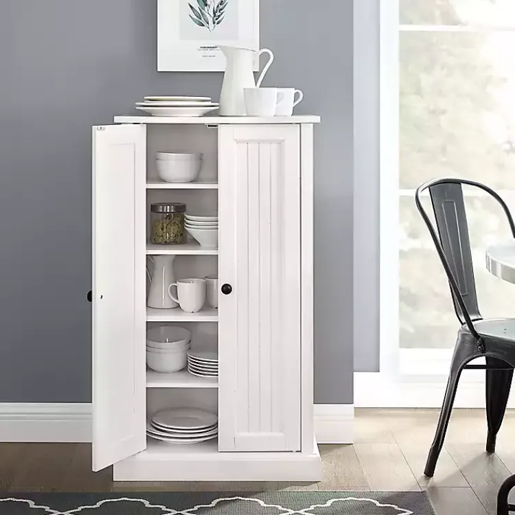Kirklands Home Seaside Accent Cabinet White Hot