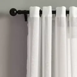 Kirklands Home Sheer Grommet Curtain Panel Set, 84 in. White
