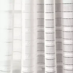 Kirklands Home Sheer Grommet Curtain Panel Set, 84 in. White