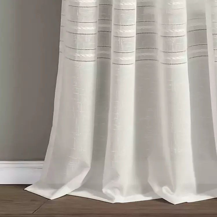 Kirklands Home Sheer Grommet Curtain Panel Set, 84 in. White
