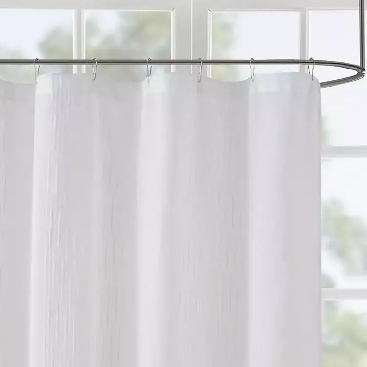 Kirklands Home Sheer Shower Curtain White Online
