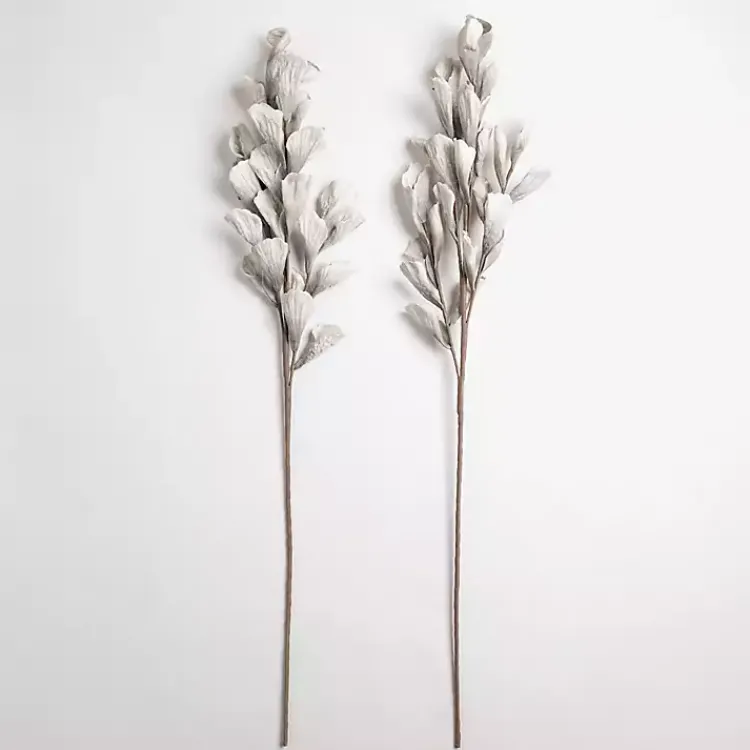 Stems & Bouquets>Kirklands Home Shell Leaf Stem White