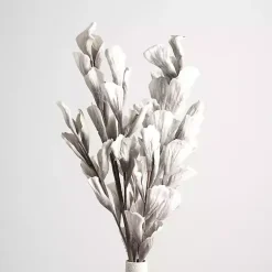 Stems & Bouquets>Kirklands Home Shell Leaf Stem White