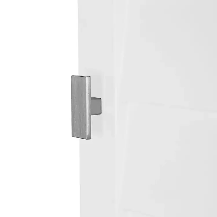 Kirklands Home Shutter Two Door Corner Storage Cabinet White Outlet