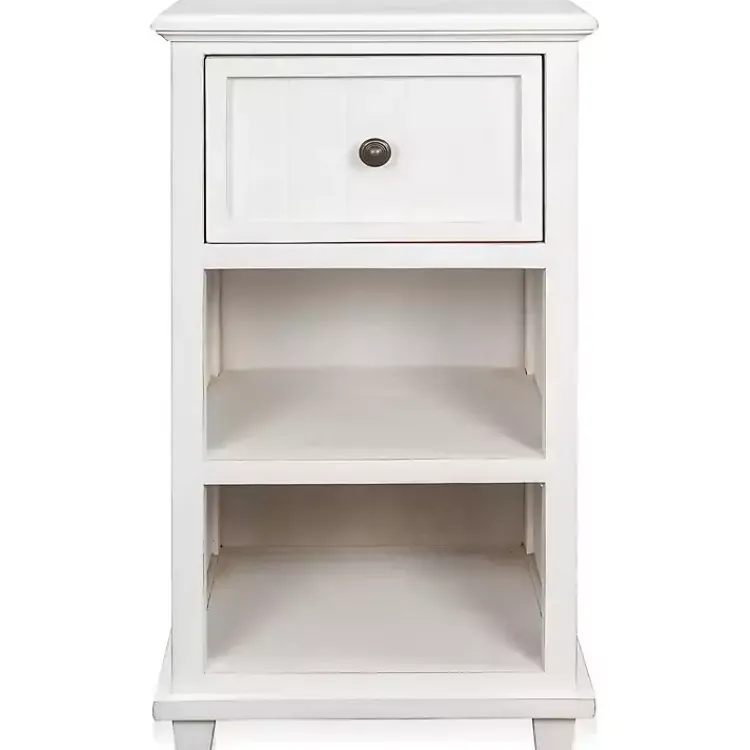Kirklands Home Slim Wooden 2-Shelf Side Table White Best