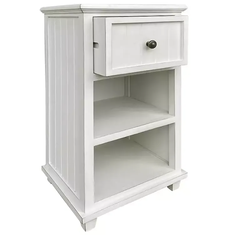 Kirklands Home Slim Wooden 2-Shelf Side Table White Best