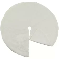 Christmas Tree Skirts & Collars>Kirklands Home Snow Fur Tree Skirt White