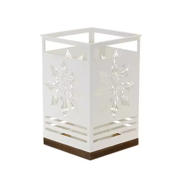 Christmas Decorations>Kirklands Home Snowflake Cutout Candle Holders, Set of 2 White