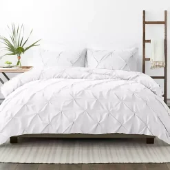 Kirklands Home Soft Pinched 3-pc. Twin Duvet Cover Set White Best