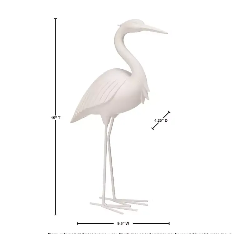 Statues & Figurines>Kirklands Home Standing Egret Statue, 15 in. White