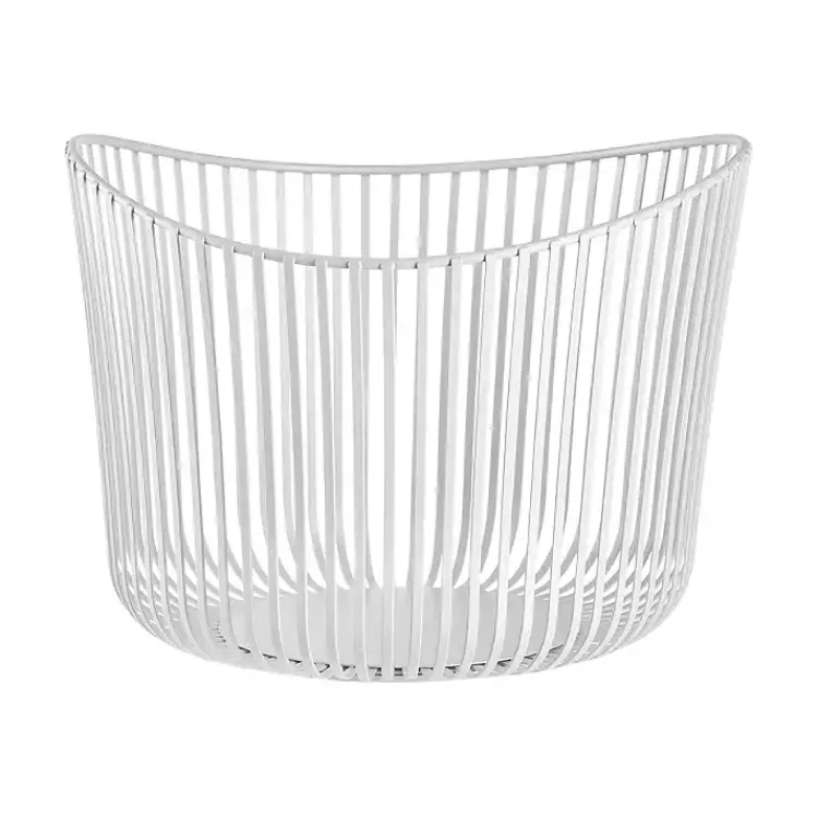 Kirklands Home Steel Modo Storage Basket White Best