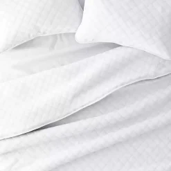 Kirklands Home Stitched Diamond 3-pc. Queen Quilt Set White New