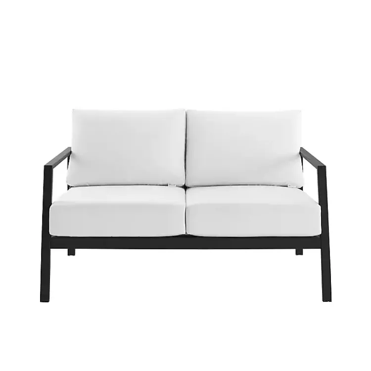 Kirklands Home White Sunbrella Cushions Holland Outdoor Loveseat Best