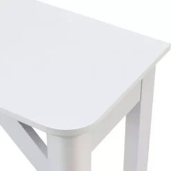 Kirklands Home Tapered Legs Rustic Console Table White Hot