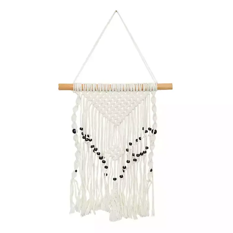 Kirklands Home Tasseled Macrame Wall Hangings, Set of 3 White Online