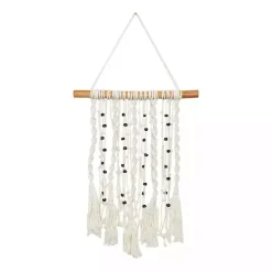 Kirklands Home Tasseled Macrame Wall Hangings, Set of 3 White Online