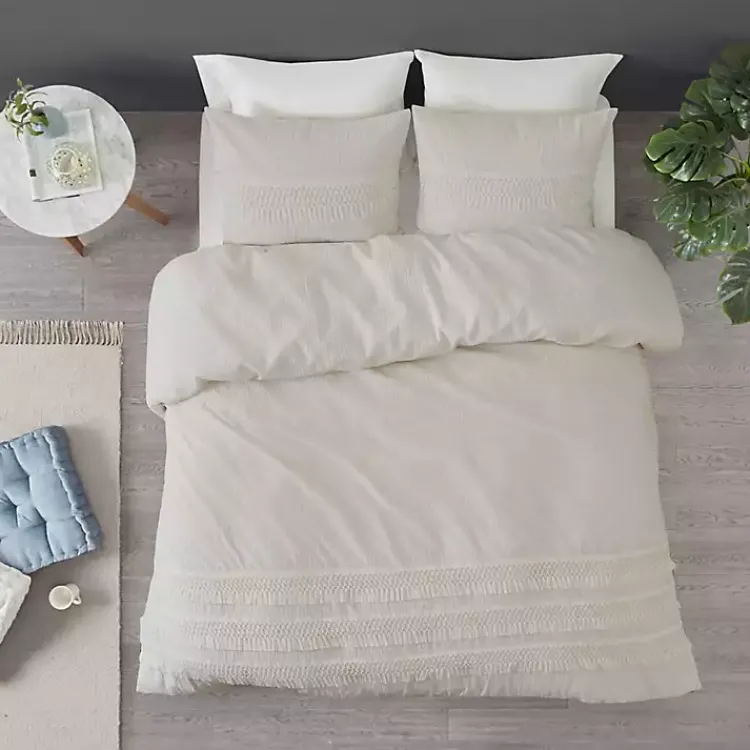 Kirklands Home Tassels California King 3-pc. Comforter Set White Hot