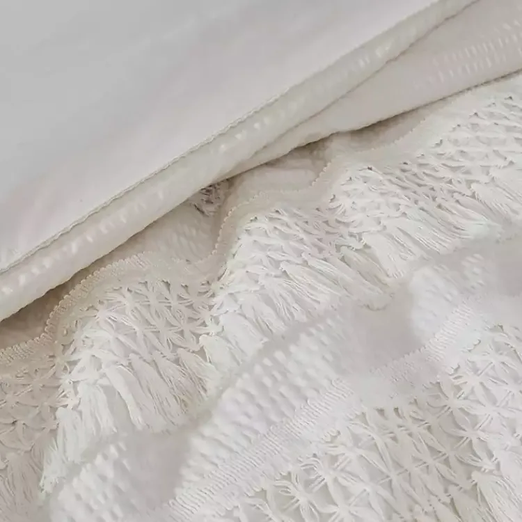 Kirklands Home Tassels California King 3-pc. Comforter Set White Hot