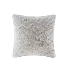 Pillows>Kirklands Home Textured Faux Fur Pillow White