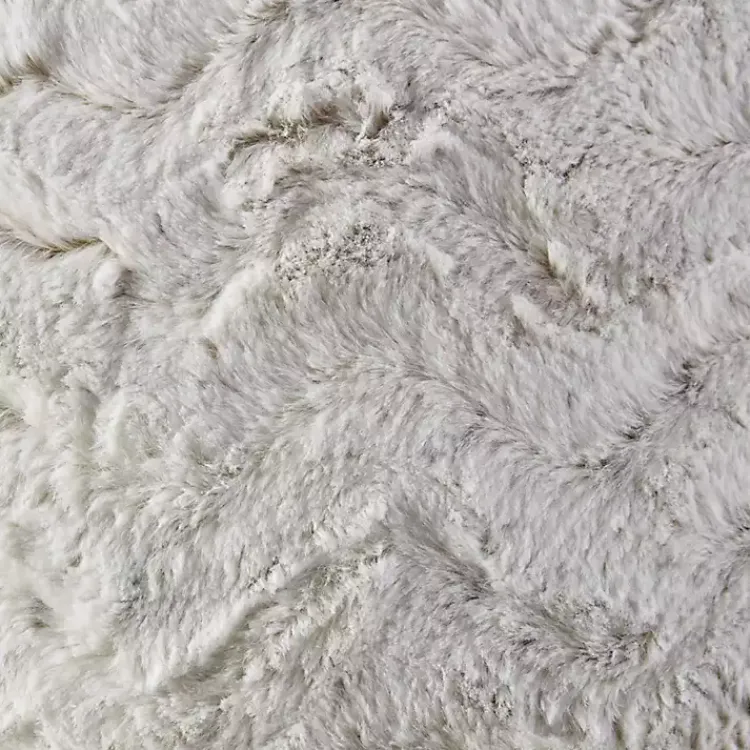 Pillows>Kirklands Home Textured Faux Fur Pillow White