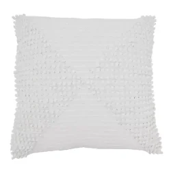Pillows>Kirklands Home Textured Woven Diamond Throw Pillow White