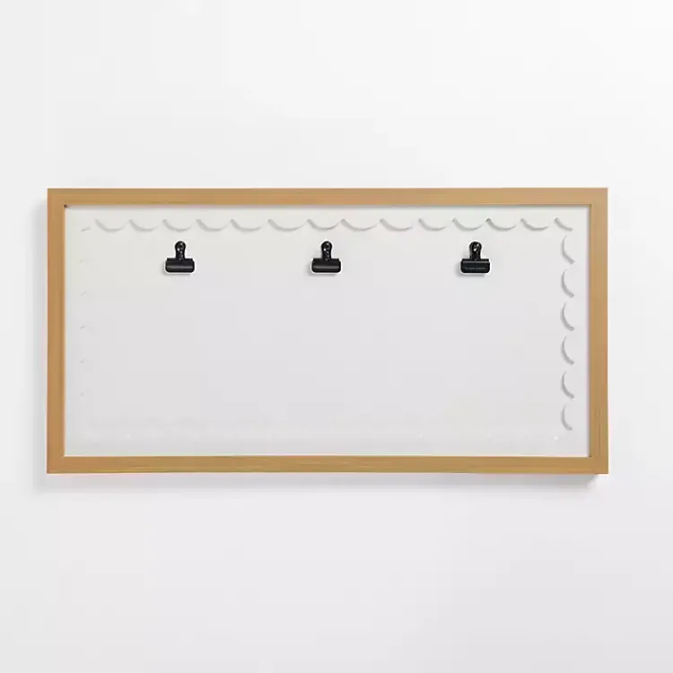 Collage Frames>Kirklands Home White Three Clip Scalloped Collage Picture Frame