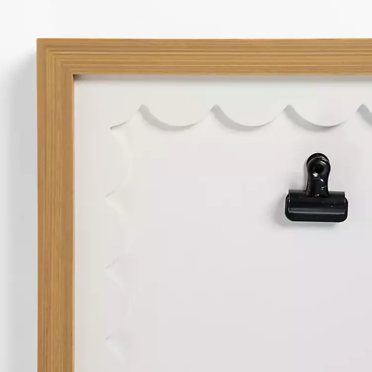 Collage Frames>Kirklands Home White Three Clip Scalloped Collage Picture Frame