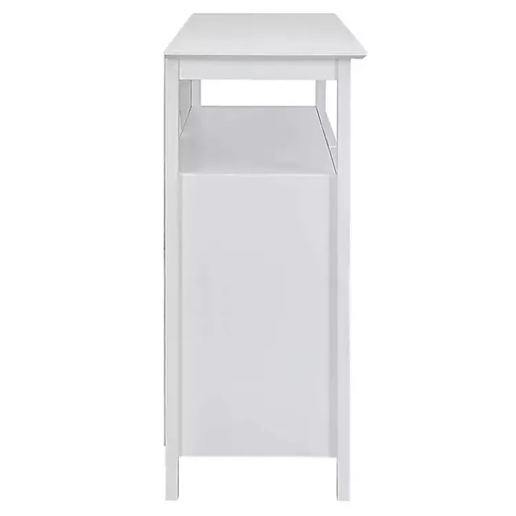 Kirklands Home Tiered Deluxe Cali Media Cabinet White Best
