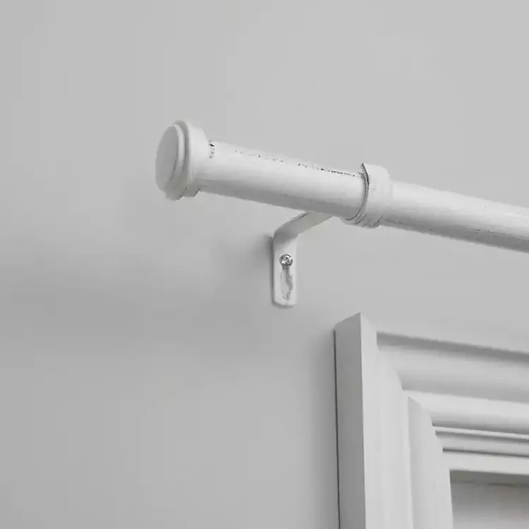 Kirklands Home Topper Outdoor Curtain Rod, 160 in. White