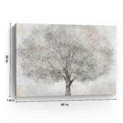 Kirklands Home White Tree Blossoms Canvas Art Print, 40x30 in. Outlet