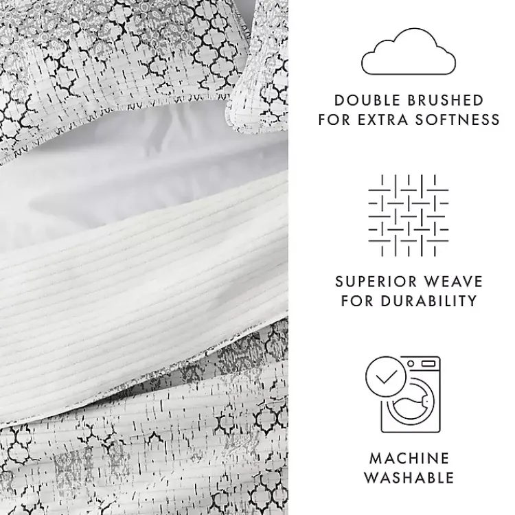 Kirklands Home White Trellis Reversible 2-pc. Twin Quilt Set Best
