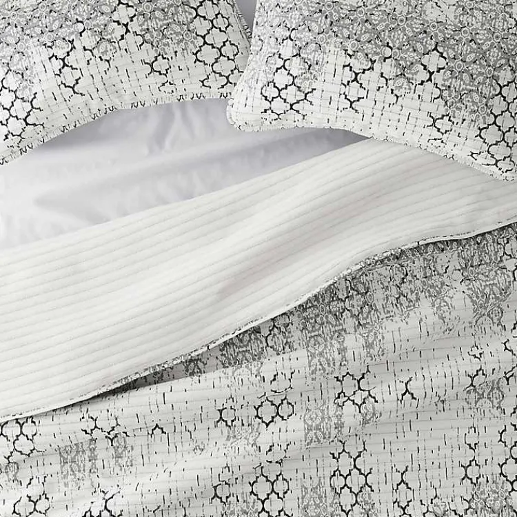 Kirklands Home White Trellis Reversible 3-pc. King Quilt Set Best