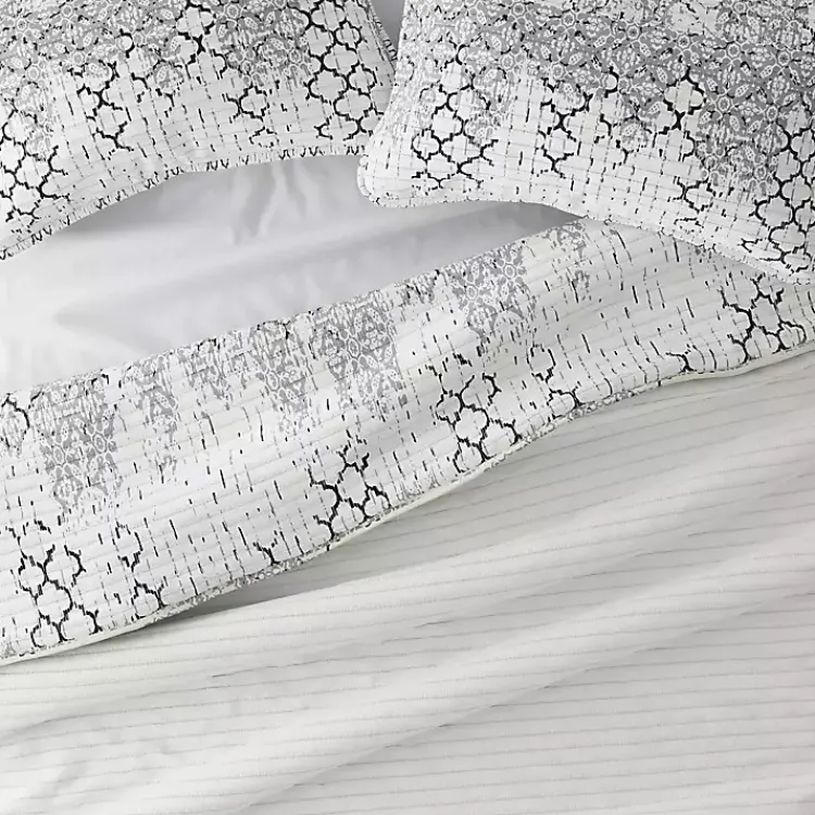 Kirklands Home White Trellis Reversible 3-pc. King Quilt Set Best
