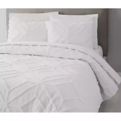 Kirklands Home Tufted Chenille 3-pc. King Duvet Set White Sale
