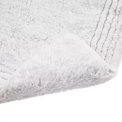 Kirklands Home Tufted Reversible Bath Mat, 34 in. White Best