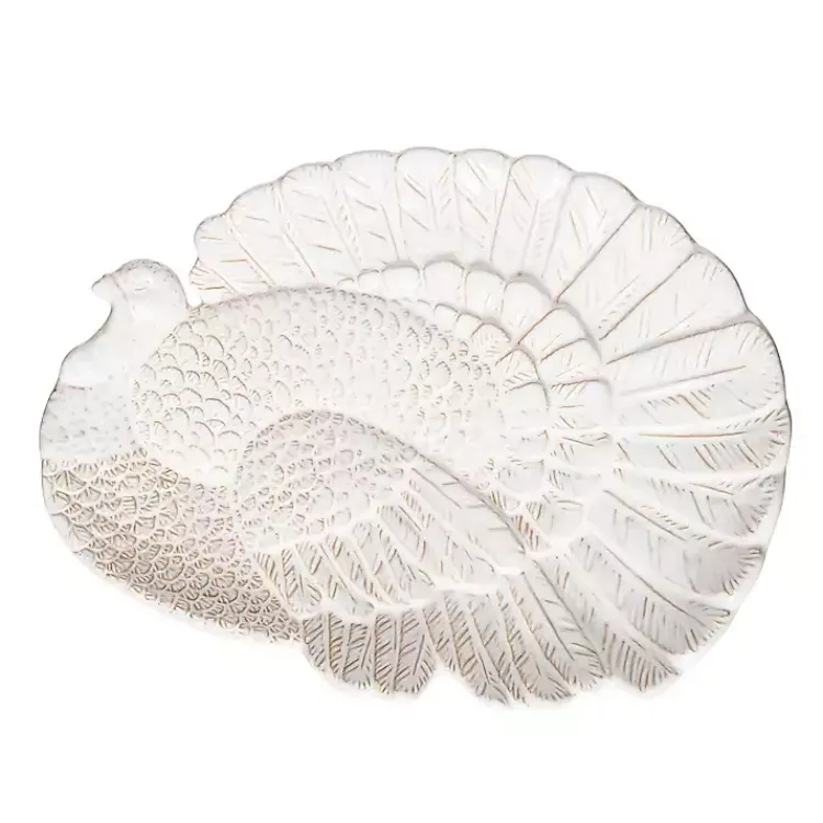 Fall>Kirklands Home Turkey Harvest Serving Platter White