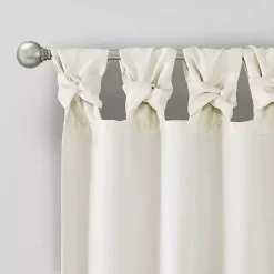 Kirklands Home Twist Top Curtain Panel, 108 in. White Outlet