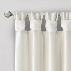 Kirklands Home Twist Top Curtain Panel, 95 in. White Online