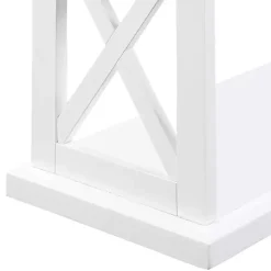 Kirklands Home Two-Tone Double X Sides Console Table White Discount