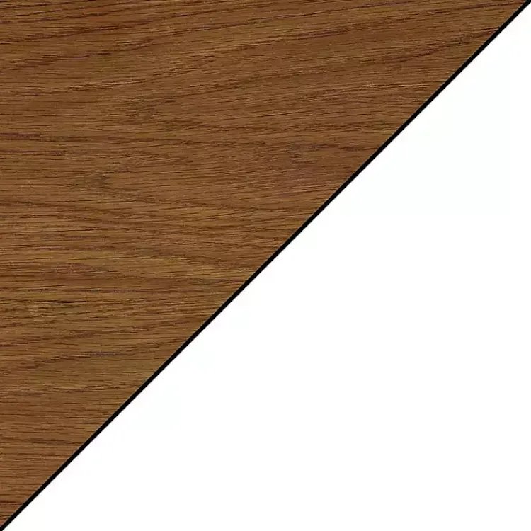 Kirklands Home Two-Tone Wood Double X Sides Accent Table White