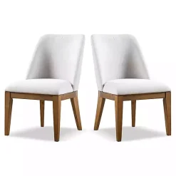 Kirklands Home Upholstered Cassie Dining Chairs, Set of 2 White Online