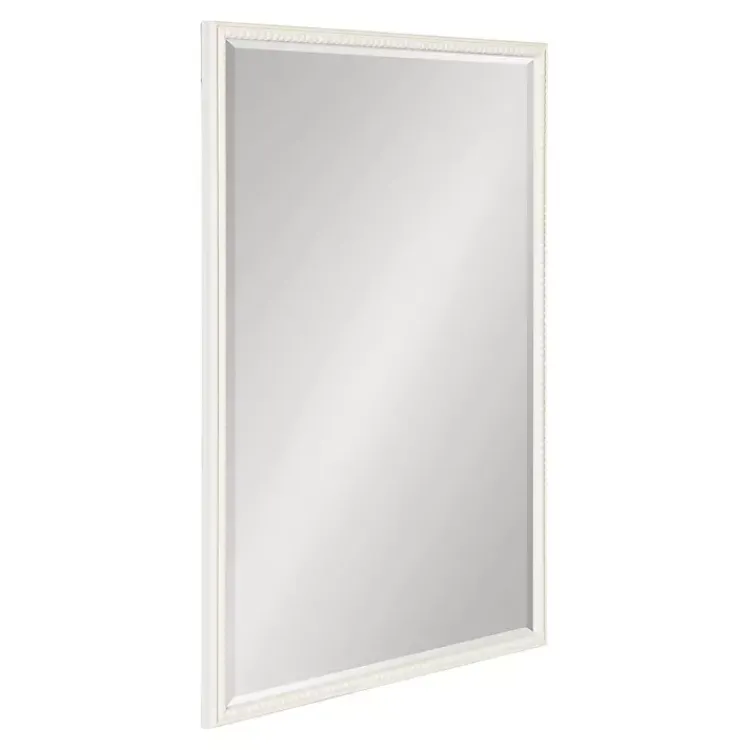 Kirklands Home White Vintage Beaded Wall Mirror, 36 in. Best