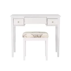 Kirklands Home Virginia Butterfly 2-pc. Vanity Set White Outlet